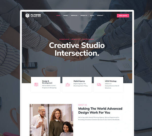 Web Design Agency WordPress Theme