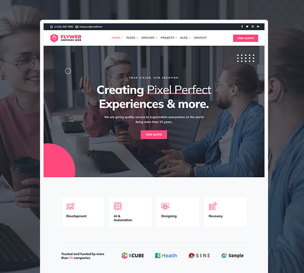 Web Design Agency WordPress Theme