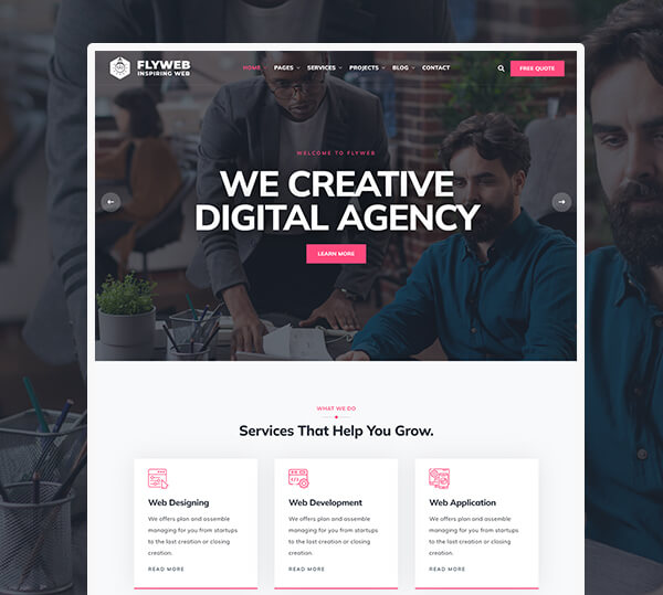 Web Design Agency WordPress Theme