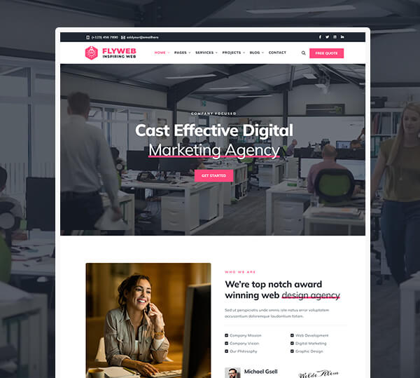 Web Design Agency WordPress Theme